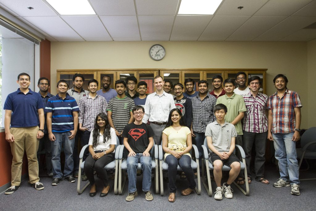 Group photo in a classroom