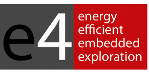 e4 Logo 
Energy, efficent, embedded, exploration
