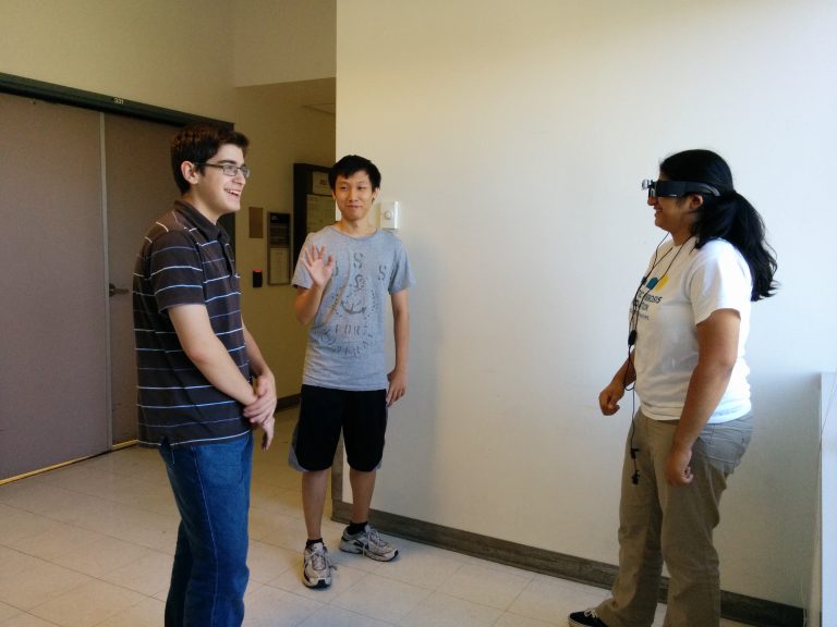 Students talking